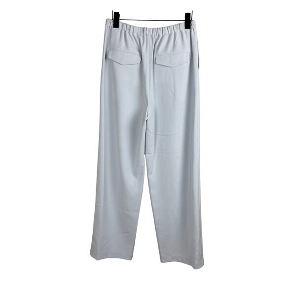 THEORY Pleated Drawstring Pants in Pearl Blue Sz 6 - Picture 6 of 7
